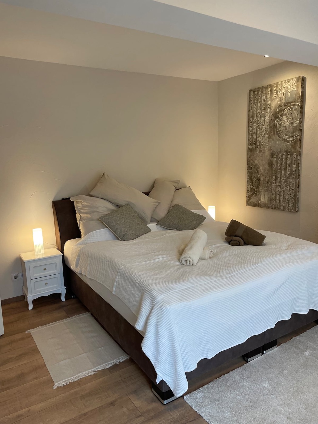 Ferienwohnung Waldfrieden — gemütliches Schlafzimmer