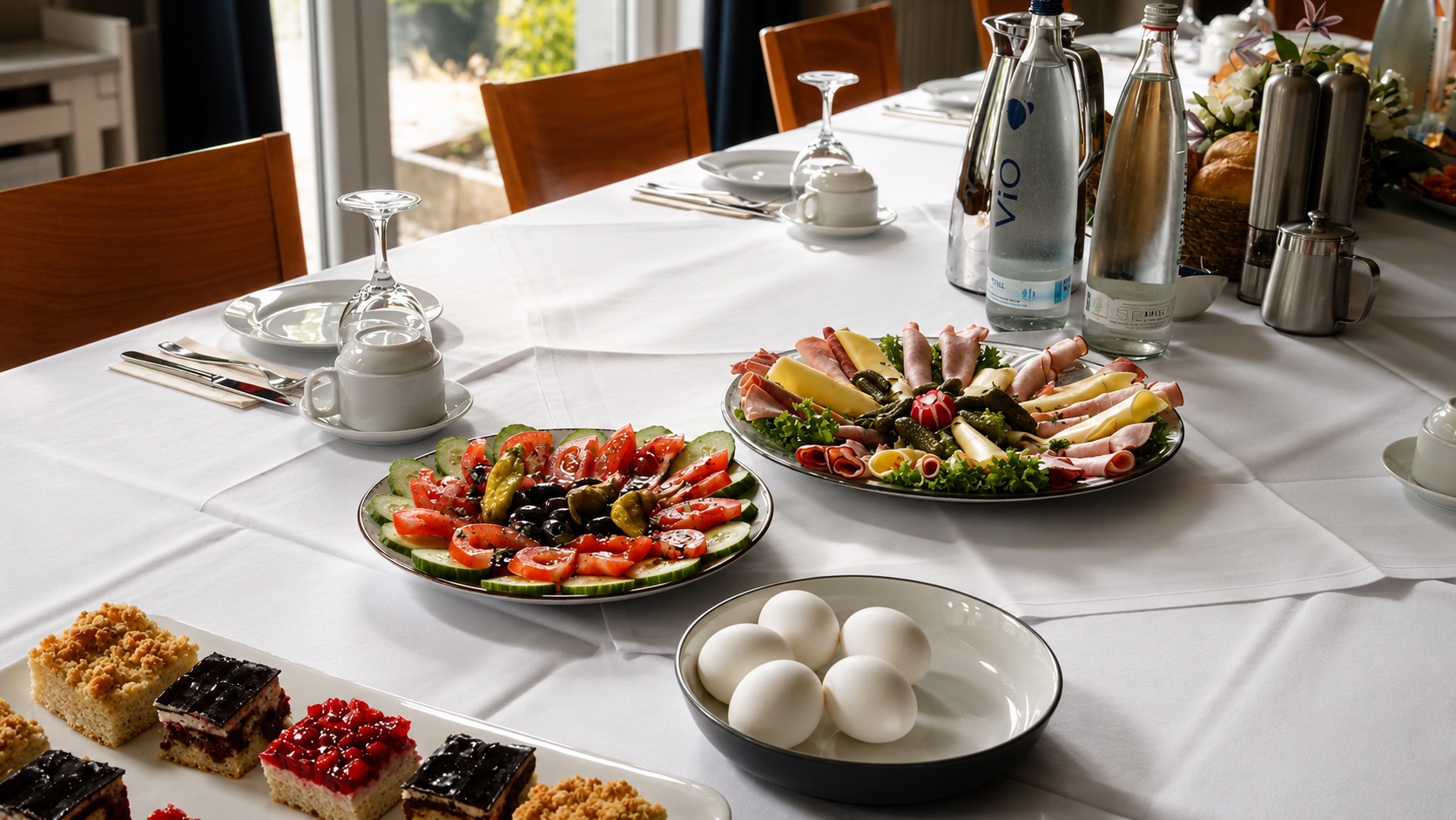 Frühstücks- und Buffet-Auswahl